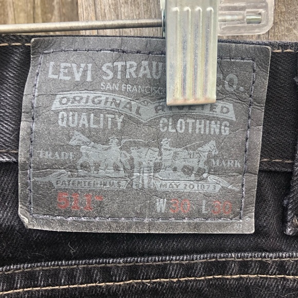 Men’s Levi’s 511 black wash jeans. - Picture 6 of 6